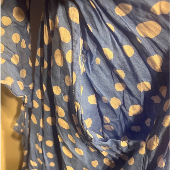 NWT $126 Tiare Hawaii Blake Maxi Dress Pebble Sky One Size Pocka Dot - Picture 4 of 12